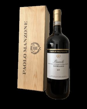 Meriame Barolo 2019 Magnum (1,5L) incl. houten wijnkist (top 50 wijn Decanter)